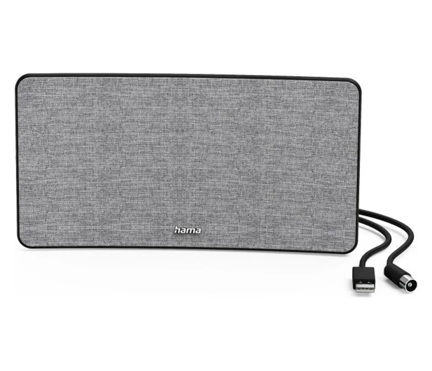 Hama “Fabric Design" Indoor Aerial, DVB-T2, Active, grey/black - 1527709 - zdjęcie